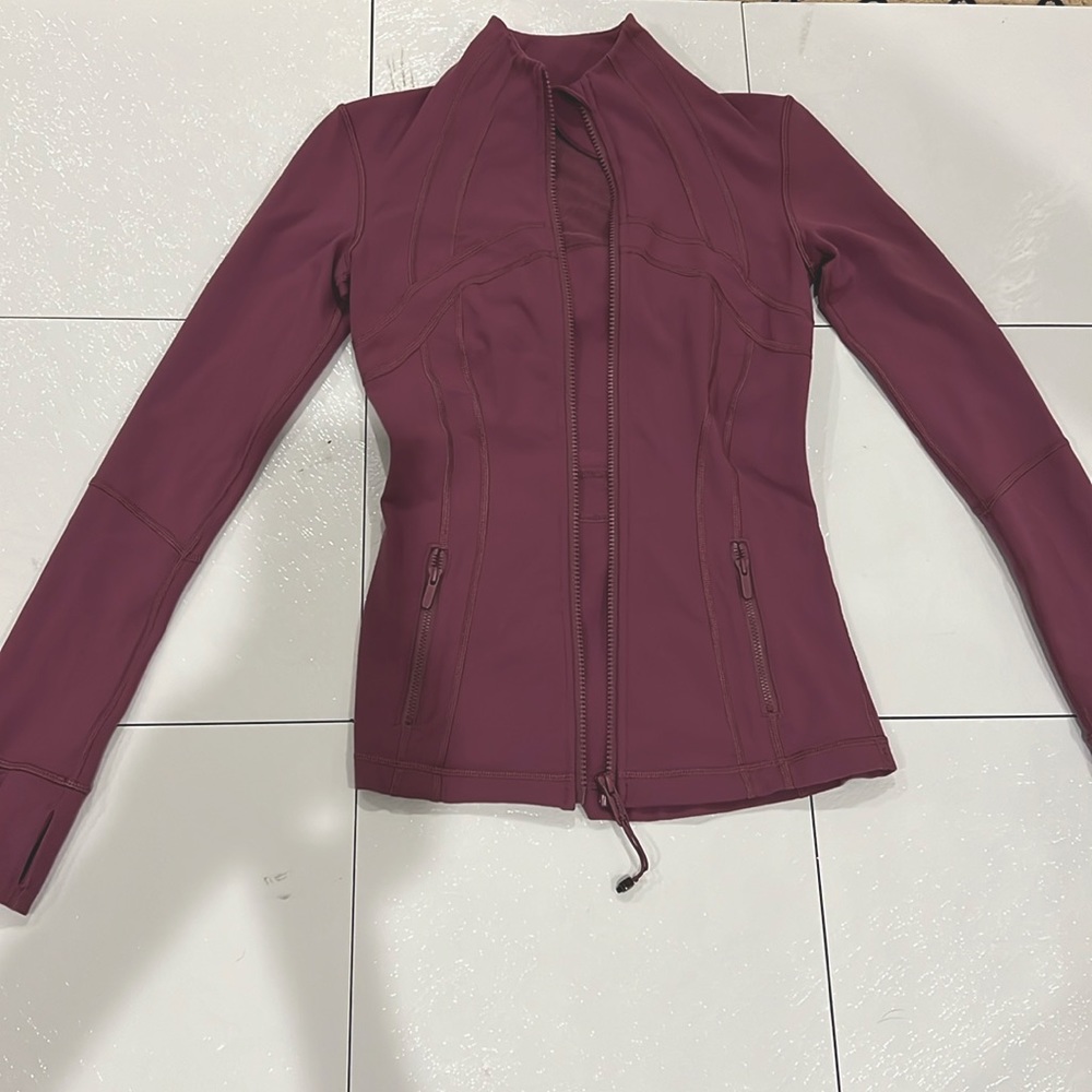 Lululemon Define jacket no hood, plum, size 2
